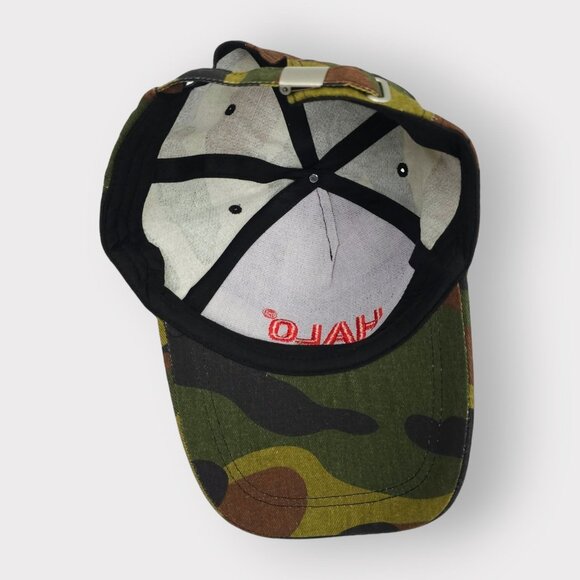 Halo Camo Adjustable Tuck Strap Camouflage Cap Hunting Trucker Baseball Hat - Picture 5 of 12